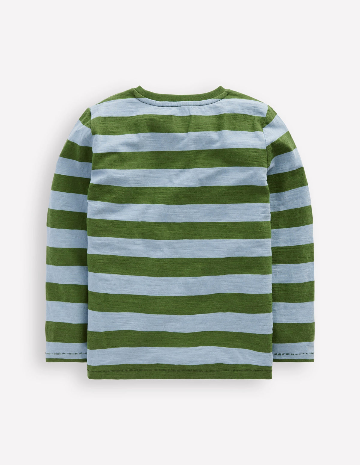 Everyday Long Sleeve T-Shirt-Glacier Blue/ Broccoli Green